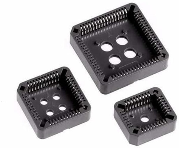 8444-21A1-RK-TP, IC &amp; Component Sockets 44P PLCC SOCKET SMT W/LOCATION POSTS