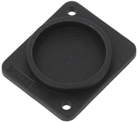 CP30300X, Аксессуар разъема, 3mm Black Plastic Recess Plate, Plain Holes