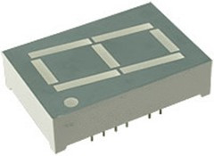 SA10-11SEKWA, светодиодный индикатор желтый ОА 25.4мм 1x7 16мКд