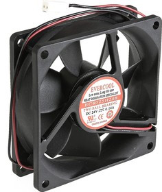 EC8025H24B, Вентилятор 24В, 80х80х25мм , подш. качения, 3000 об/мин