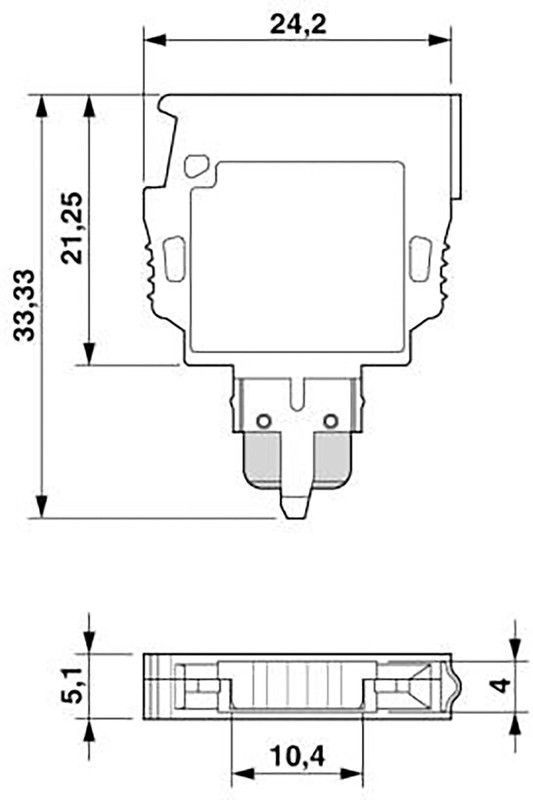 3036796, P-CO Series Grey Component Terminal Block