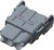 T2111032201-007, HEAVY DUTY INSERT, RCPT, 3POS, 10AWG T2111032201-007, HEAVY DUTY INSERT, RCPT, 3POS, 10AWG