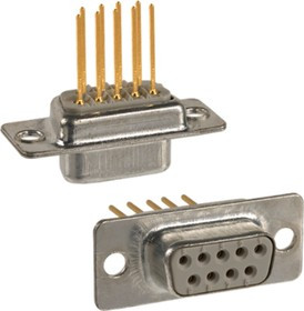 172-009-242R001, 172 9 Way Panel Mount D-sub Connector Socket, 2.75mm Pitch