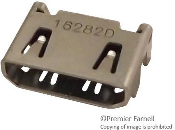 2013978-1, (HDMI), Соединитель HDMI 19 контактов шаг 0.4мм угловой SMD 19 терминалов 1 порт лента на катушке 2013978-1, (HDMI), Соединитель HDMI 19 контактов шаг 0.4мм угловой SMD 19 терминалов 1 порт лента на катушке