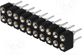 DS1002-01-2*10V13-JK, Гнездо, IDC, "мама", PIN 20, прямой,цанговые контакты, 2,54мм, THT DS1002-01-2*10V13-JK, Гнездо, IDC, "мама", PIN 20, прямой,цанговые контакты, 2,54мм, THT