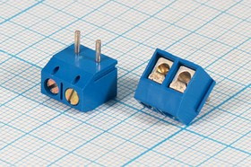Клеммник наборный, контакты 2P5 , на плату угловой, 311-021-12