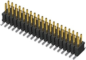 FTSH-112-01-L-DV, FTSH Series Straight Pin Header, 24 Contact(s), 1.27mm Pitch, 2 Row(s), Unshrouded FTSH-112-01-L-DV, FTSH Series Straight Pin Header, 24 Contact(s), 1.27mm Pitch, 2 Row(s), Unshrouded