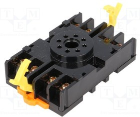 A-08/DIN, Аксес.для реле: панелька, PIN: 8, DIN, Эл.подкл: круглое гнездо