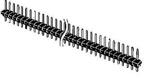 XG8A-5031, Headers &amp; Wire Housings Plug Straight Term 50P 1Row AuPlating