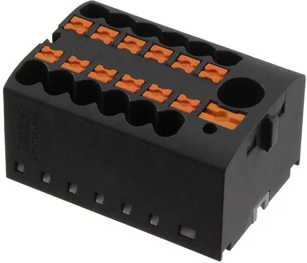 3273366, DIN Rail Terminal Blocks PTFIX 6/12X2,5 BK 2.5mm2 w/6mm2 feedin