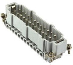 MP004734, Разъем для тяжелых условий, Insert, 16 Контактов, Штекер, Винтовой Контакт