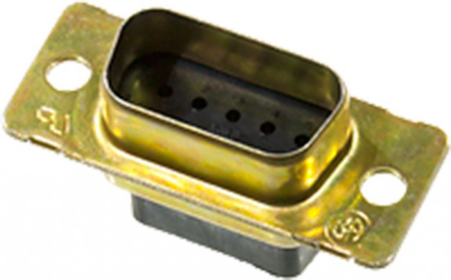 205204-9, D-Sub вилка 9 контактов серия HDP-20 (без контактов)