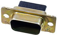 205204-9, D-Sub вилка 9 контактов серия HDP-20 (без контактов)