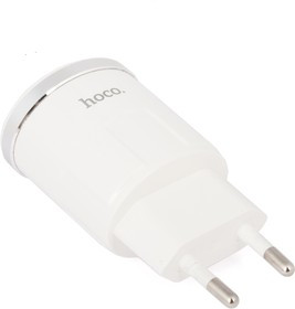Блок питания (сетевой адаптер) HOCO C37A с 1 USB портом 2,4A кабель Micro USB в комлпекте белый