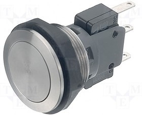 1241.6631.1180000, Pushbutton Switches Sealed 6A 250VAC 22MM IP67