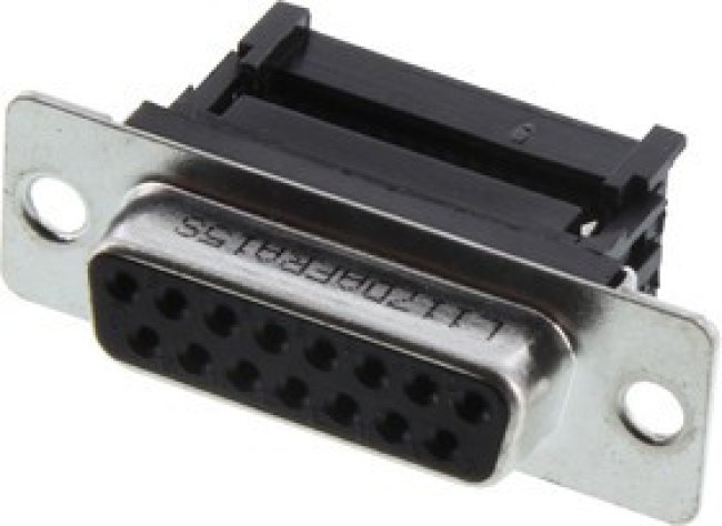 L117DAFRA15S, D-Sub Standard Connectors D-SUB IDC SOCKET 15P