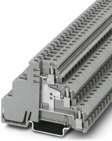 2715092, DIKD 1.5 Series Grey Non-Fused DIN Rail Terminal, 2.5mm², Triple-Level, Screw Termination