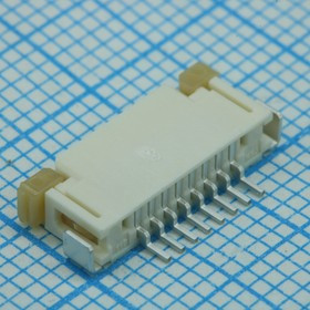 522070860, Соединитель FPC 8 контактов шаг 0.5mm угловой для поверхностного монтажа лента на катушке