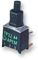 TP33W0080, Кнопочный переключатель, TP, SPST-NO, Выкл.-(Вкл.), Plunger, Черный TP33W0080, Кнопочный переключатель, TP, SPST-NO, Выкл.-(Вкл.), Plunger, Черный