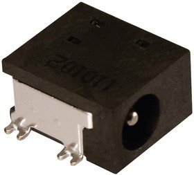 KLDX-SMT-0201L-BTR, Разъем Питания DC, Гнездо, 3 А, 1.3 мм, Монтаж на Печатную Плату, Поверхностный