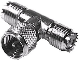 HYR-0716 (mini UHF-7617), Mini UHF штекер - 2 гнезда miniUHF GMU-716