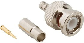 000-36650-3RFX, Conn BNC 0Hz to 4GHz 50Ohm Crimp ST Cable Mount PL Gold