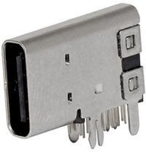 216989-0001, USB Connectors Upright DIP 14Ckt Type C Rec.