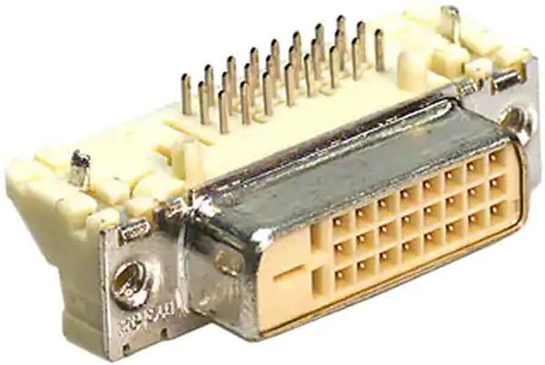 74320-4004, MicroCross 74320 24 Way Right Angle Through Hole D-sub Connector Socket, 1.91mm Pitch