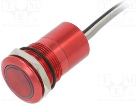 BG-MC19MORRG, Переключатель: емкостный, Пол: 2, SPST-NO, 0,01A/12ВDC, IP68, 20мОм