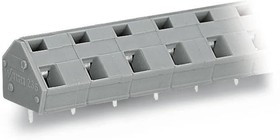 236-306, 6-конт. клеммная колодка на плату, шаг 10-10,16 мм, серая 236-306, 6-конт. клеммная колодка на плату, шаг 10-10,16 мм, серая
