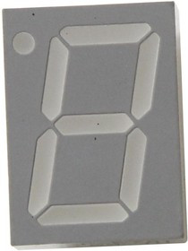 HDSP-5701, 7-сегментный светодиодный дисплей, Желтый, 20 мА, 2.1 В, 2.75 мкд, 1, 14.22 мм