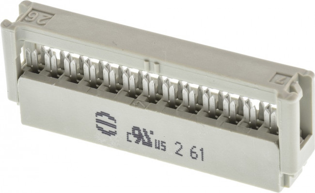 09185266803, Вилка, IDC, "мама", PIN: 26, на шлейф, 1,27мм, Ш.контактов: 2х10