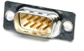 173109-0121, D-Sub Standard Connectors FCT DSUB STR PC PLG 09 PN