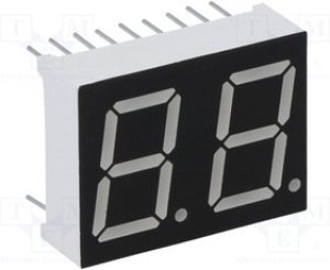 LDD056AUE-101, Дисплей: LED, 7-сегментный, 14,22мм, 0,56", II.зн: 2, красный, катод LDD056AUE-101, Дисплей: LED, 7-сегментный, 14,22мм, 0,56", II.зн: 2, красный, катод