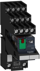 Комплект ZELIO реле/колодка 4С/О 230В 6А маркировка/скоба SchE RXM4AB2P7PVS