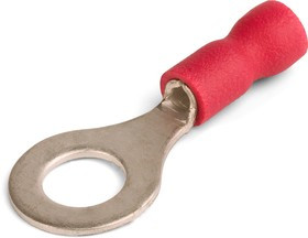 НКИ 1.5-6, Наконечник кольцевой изолированный красный 0.25-1.5 мм²