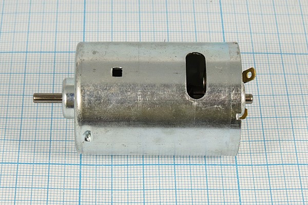Двигатель постоянного тока 6В, 11700 об/мин; №двиг27 двиг 6В\0,95А\лев\11700\ 36x58m73\R540-6530
