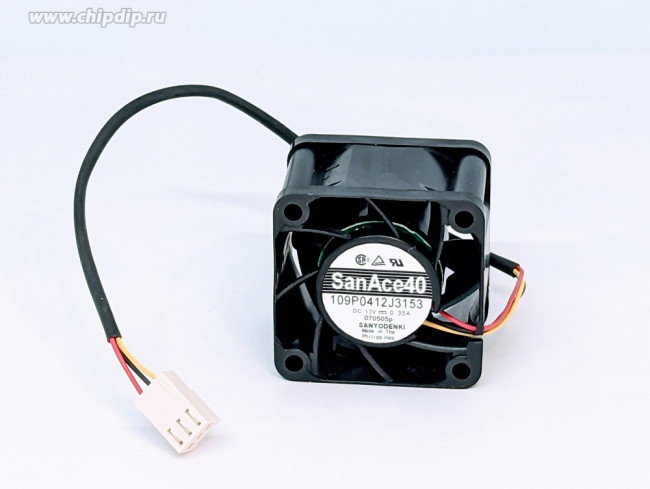 Вентилятор Sanyo Denki San Ace 109P0412J3153 12v 0.35 40x28 3pin