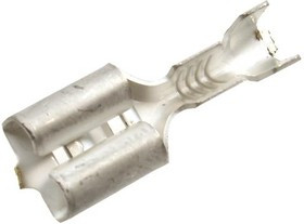 5-160558-2, Клемма ножевая 6.3мм, гнездо, провод 0.5-1.40мм² (контакт для розетки FASTIN-FASTON 6.3)