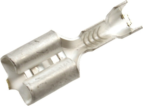 5-160558-2, Клемма ножевая 6.3мм, гнездо, провод 0.5-1.40мм² (контакт для розетки FASTIN-FASTON 6.3)