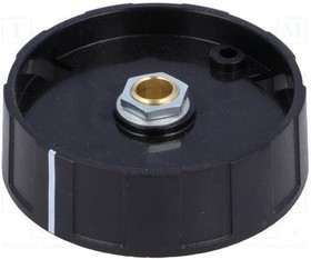 A2650060, Ручка, с указателем, ABS, dоси: 6мм, d50x15,5мм, черный