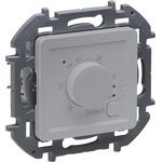 Legrand INSPIRIA Алюминий Термостат с внешним датчиком для тёплых полов