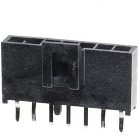 105309-1107, Headers &amp; Wire Housings NANOFIT HDR VT SGL KNK 7CKT TIN BLK