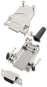 6355-0063-11, DE-15 Socket HD D-Sub Connector Kit, Zinc Backshell