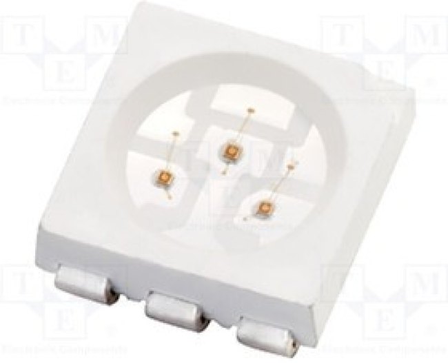 N0R13S17, LED; SMD; 5050; red; 1000?1900mcd; 5x5x1.6mm; 120°; 1.7?2.5V; 20mA