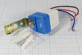 Датчик освещённости, 220В, 6А, 5~15лк, 11-9200 Датчик освещённости, 220В, 6А, 5~15лк, 11-9200