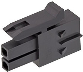 206461-0200, Корпус разъема, Micro-Fit+ 206461, Гнездо, 2 вывод(-ов), 3 мм, 206460, 206462 Crimp Terminals