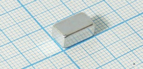 Магнит 10,0x 6,0x 5, параллелепипед, Ni, N35