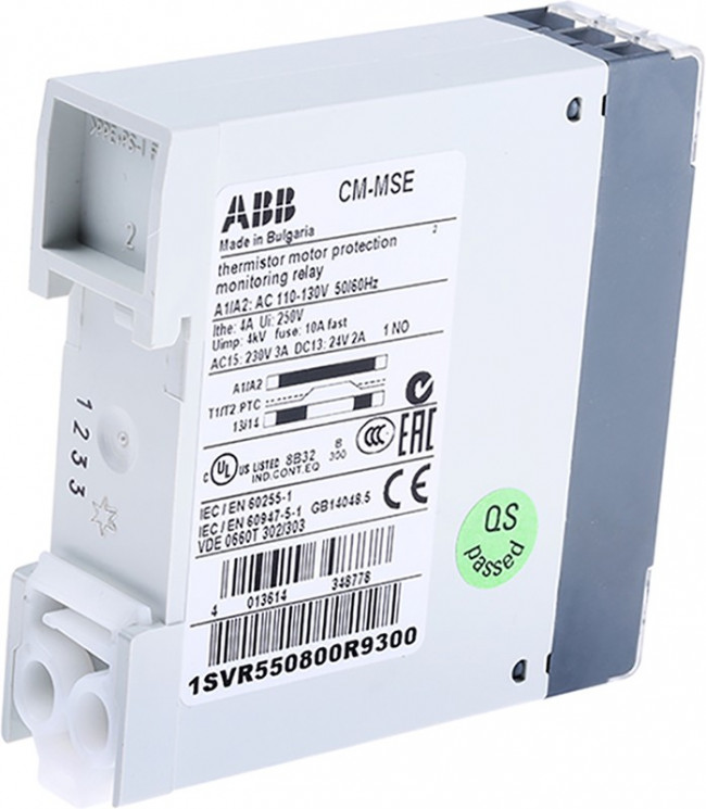 1SVR550800R9300 CM-MSE, Temperature Monitoring Relay, 1 Phase, SPST, DIN Rail