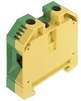 1010500000, DIN Rail Terminal Blocks FLAT HEAD,WM,GN/YL